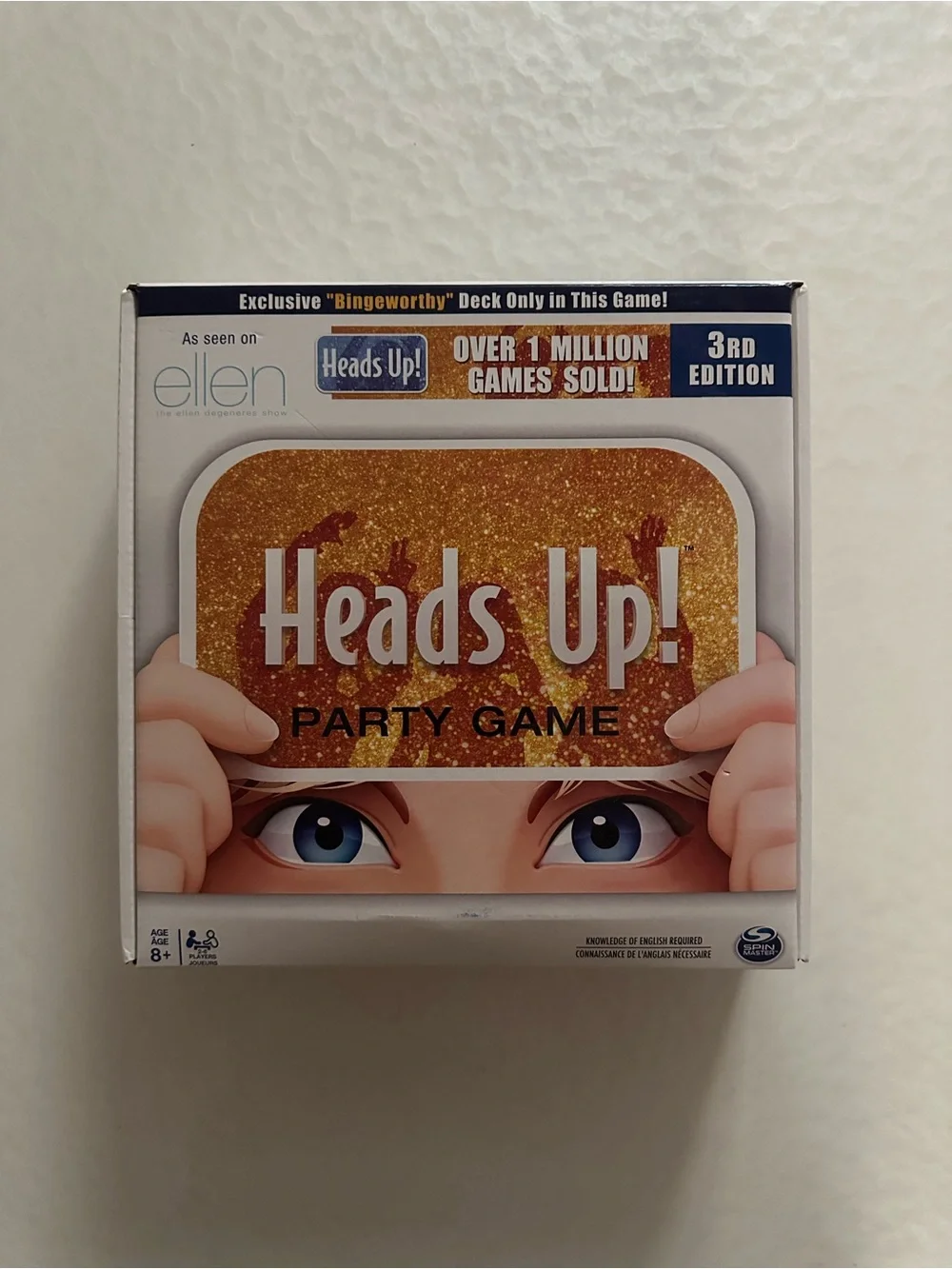 Heads Up Party Game 3rd Edition As Seen On Ellen Family Game Age 8+ Complete Set